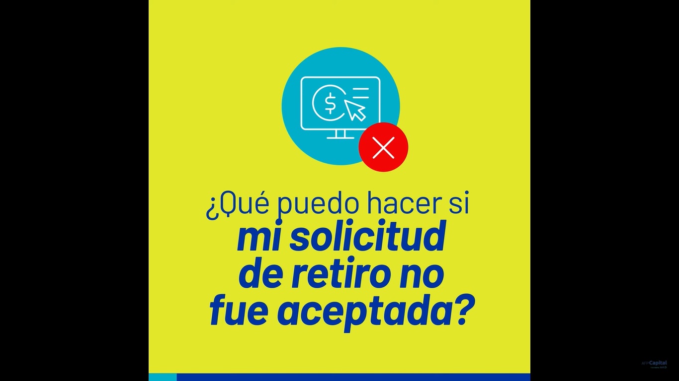 Solicitud no aceptada - 2do Retiro