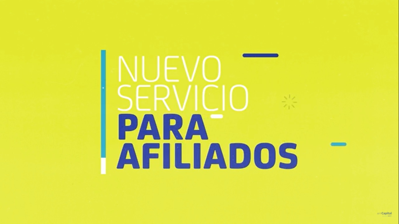 Nuevo servicio exclusivo para clientes AFP Capital - Cartola Mensual
