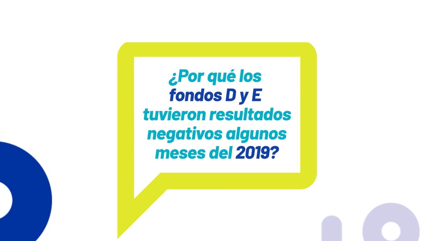 ¿Por qué los fondos D y E tuvieron rentabilidades negativas los últimos meses del año 2019?