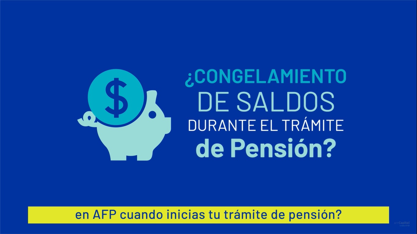 Congelamiento de saldos | AFP Capital