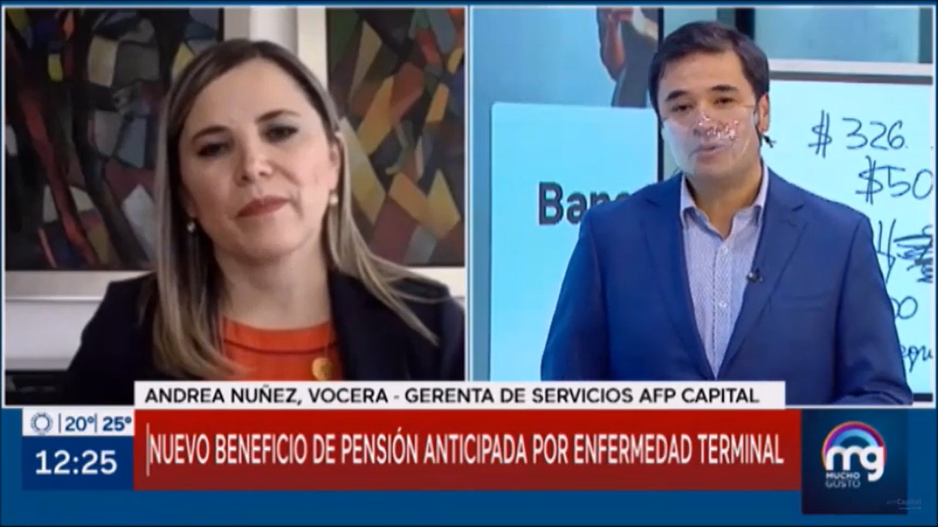 Andrea Nuñez - Gerente de Servicios AFP Capital | Enlace MEGA 01-04-2021