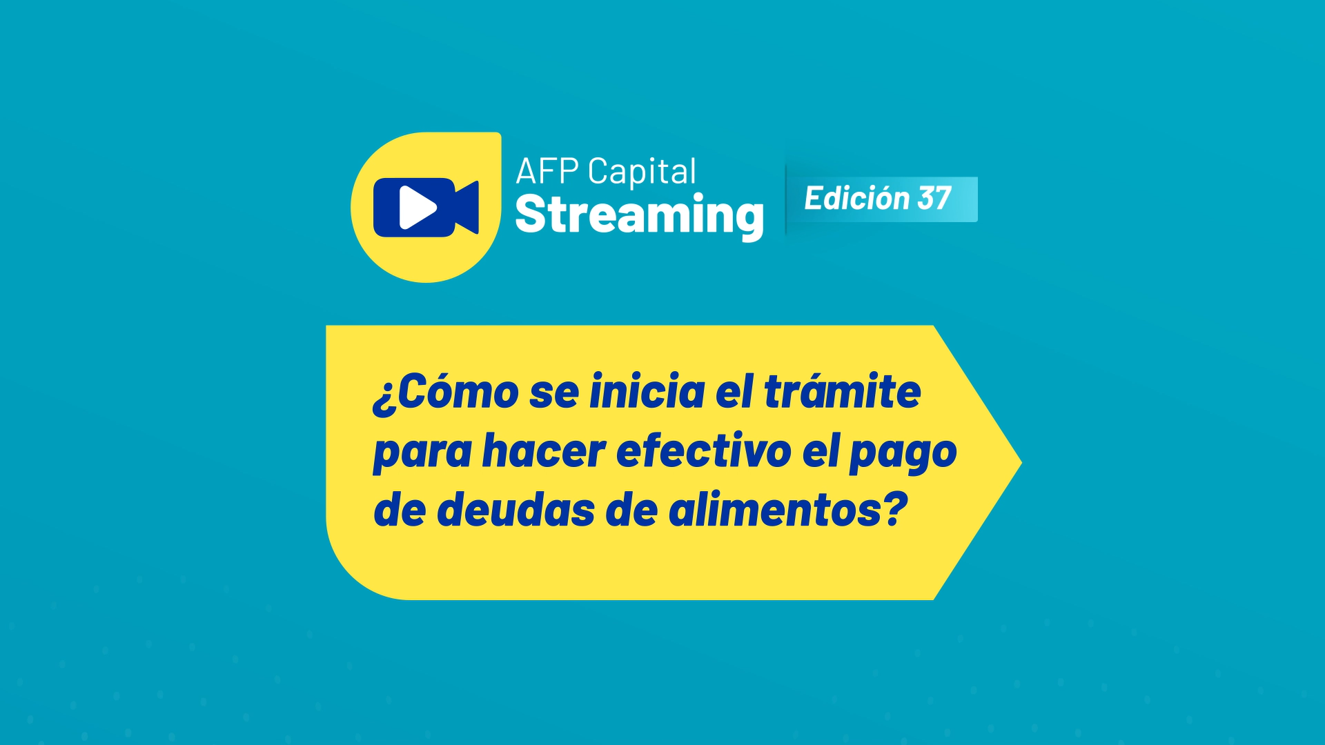 Lo más destacado del streaming 37: ¿Cómo se inicia el trámite para el pago de deudas de alimentos?